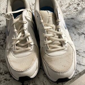 Men's White and Gray Athletic Shoes